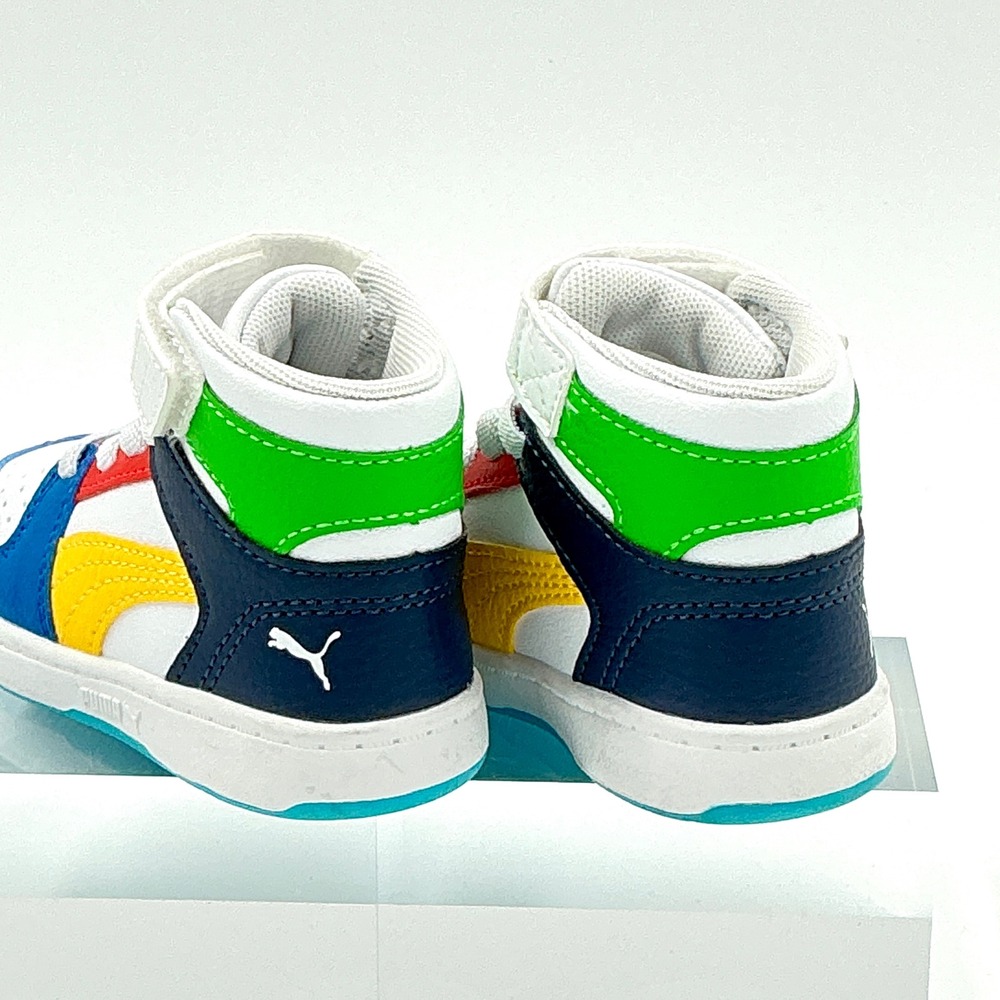 Puma Kids Boys Size 5C High Top Sneakers Rebound V6 NEW - Picture 8 of 10